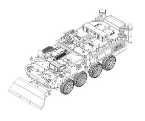 Trumpeter 1/72 M1132 Stryker Engineer Squad Vehicle w/LWMR-Mine Roller/SOB Trumpeter 1/72 M1132 Stryker Engineer Squad Vehicle w/LWMR-Mine Roller/SOB