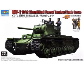 Trumpeter 1/35 KV-1 1942 Simplified Turret Tank w/Tank Crew