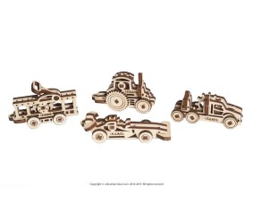 Ugears U-Fidget Vehicles (4 Models, New Packaging design) - 62 Pieces
