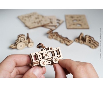 Ugears U-Fidget Vehicles (4 Models, New Packaging design) - 62 Pieces