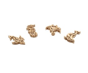 UGears U-Fidget Pacific Ocean (4 Models, Hanging Box) - 33 Pieces
