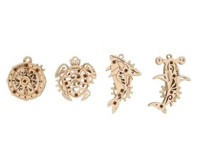 UGears U-Fidget Atlantic Ocean (4 Models) - 38 Pieces