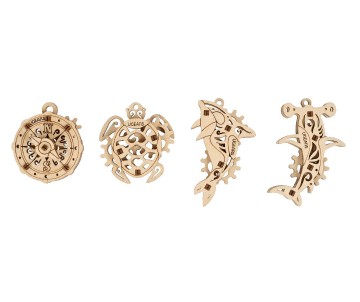 UGears U-Fidget Atlantic Ocean (4 Models) - 38 Pieces