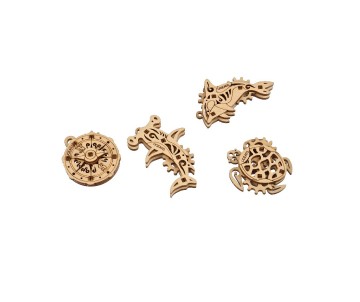 UGears U-Fidget Atlantic Ocean (4 Models) - 38 Pieces