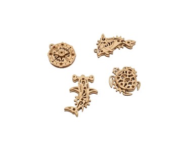 UGears U-Fidget Atlantic Ocean (4 Models) - 38 Pieces