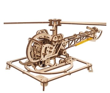 UGears Mini Helicopter - 167 Pieces (Easy)