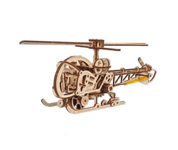 UGears Mini Helicopter - 167 Pieces (Easy)