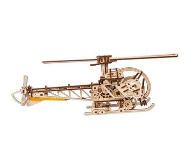 UGears Mini Helicopter - 167 Pieces (Easy)