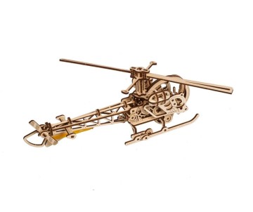 UGears Mini Helicopter - 167 Pieces (Easy)