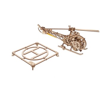 UGears Mini Helicopter - 167 Pieces (Easy)