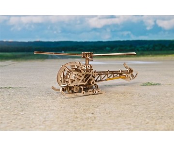 UGears Mini Helicopter - 167 Pieces (Easy)