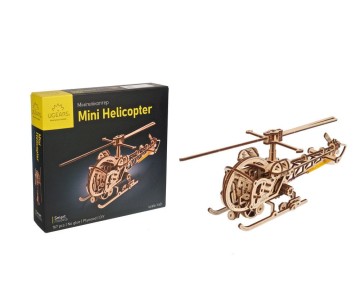 UGears Mini Helicopter - 167 Pieces (Easy)