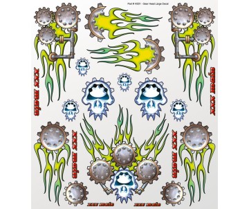 XXX Main Racing Gear Head Large Decal