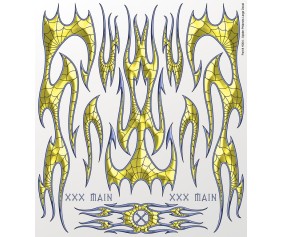 XXX Main Racing Spider Phlames Large Decal