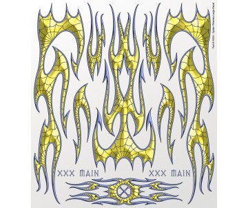 XXX Main Racing Spider Phlames Large Decal
