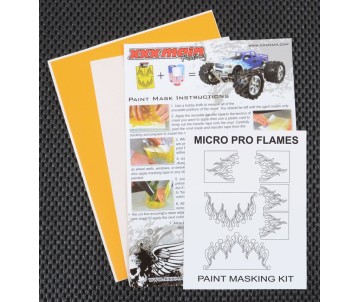 XXX Main Racing Micro Pro Flames Paint Mask