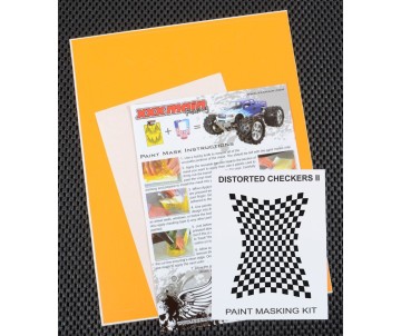 XXX Main Racing Distorted Checkers II Paint Mask