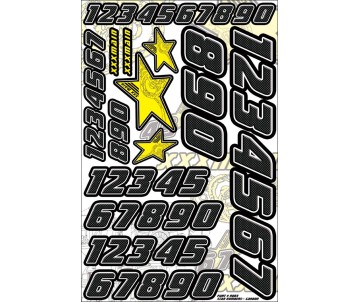 XXX Main Racing Star Numbers - Carbon