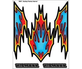 XXX Main Racing Scallop Flames Internal Graphic