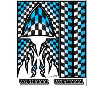 XXX Main Racing Graphite Checkers Internal Graphic