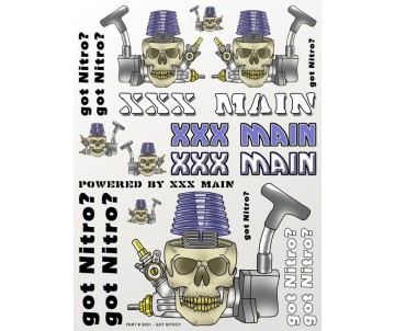 XXX Main Racing Got Nitro? Sticker Sheet