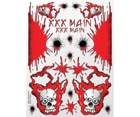 XXX Main Racing Splatter Cow Sticker Sheet