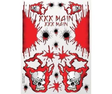 XXX Main Racing Splatter Cow Sticker Sheet