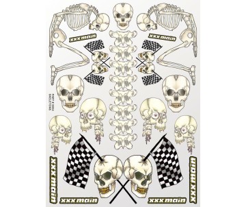 XXX Main Racing Skeletons Sticker Sheet
