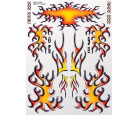 XXX Main Racing Freaky Flames Sticker Sheet