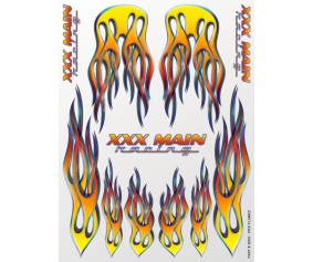 XXX Main Racing Pro Flames Sticker Sheet