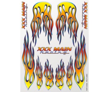 XXX Main Racing Pro Flames Sticker Sheet