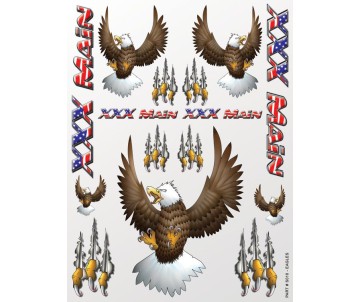XXX Main Racing Eagles Sticker Sheet