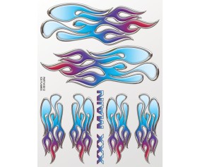 XXX Main Racing Ice Flames Sticker Sheet
