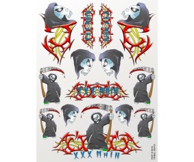 XXX Main Racing Tribal Death Sticker Sheet