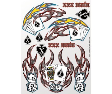 XXX Main Racing Texas Hold'em Sticker Sheet