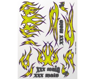 XXX Main Racing Inferno Sticker Sheet