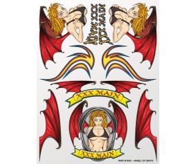 XXX Main Racing Angel of Death Sticker Sheet