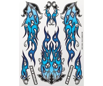 XXX Main Racing Cold Carbon Fire Sticker Sheet