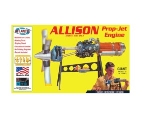 Allison 501-D13 Prop Jet Aircraft Engine, 1/10