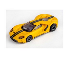 Ford GT Mega G+ Chassis Slot Car, Triple Yellow