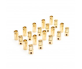Connector: Gold Bullet Set, 6.5mm (10)