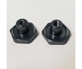 17mm Hex Adapter Nuts, M4x.7 (2)