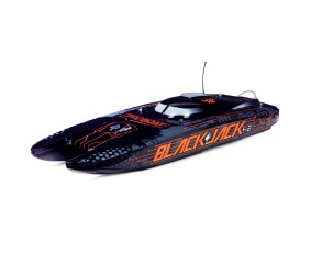 Blackjack 42 8S Brushless Catamaran RTR: Black/Orange